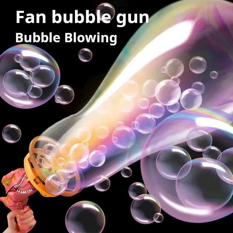 Mroace 2026 New Model Semi-Automatic Dinosaur Fan Bubble Machine
