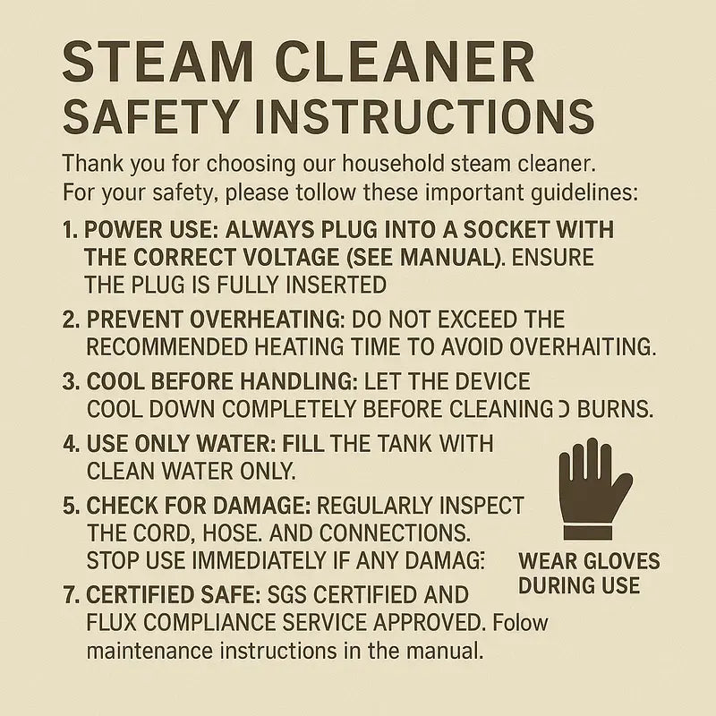 Mroace Handheld High-Temperature Pressurized Steam Cleaner