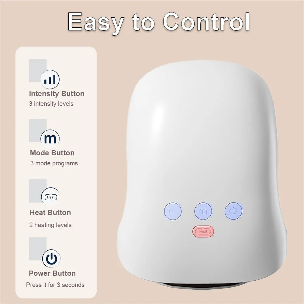 Mroace Heated Compression Cordless Hand Massager