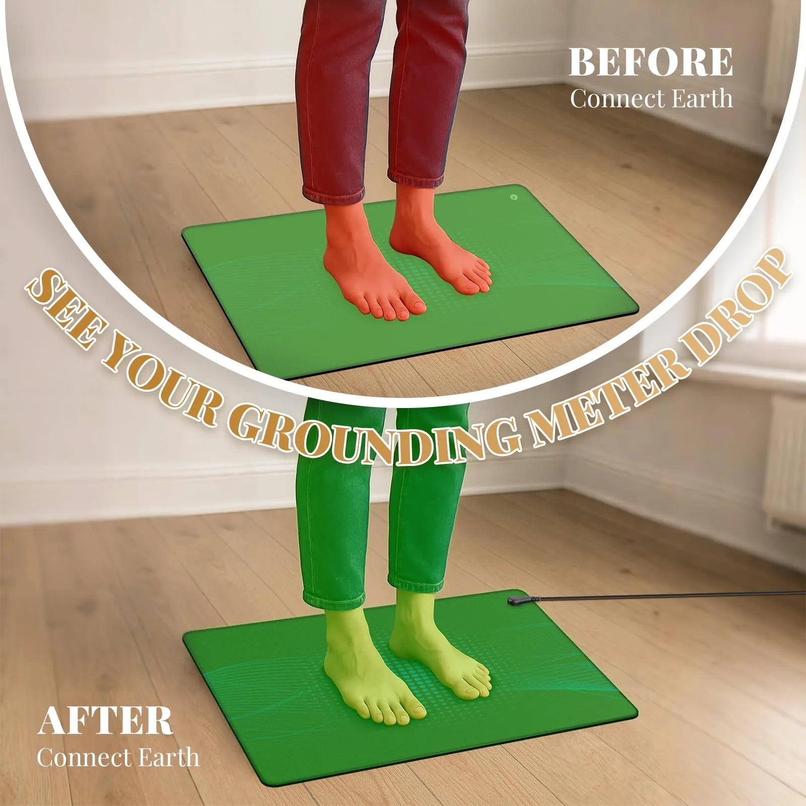 Mroace Conductive Grounding Therapy Mat