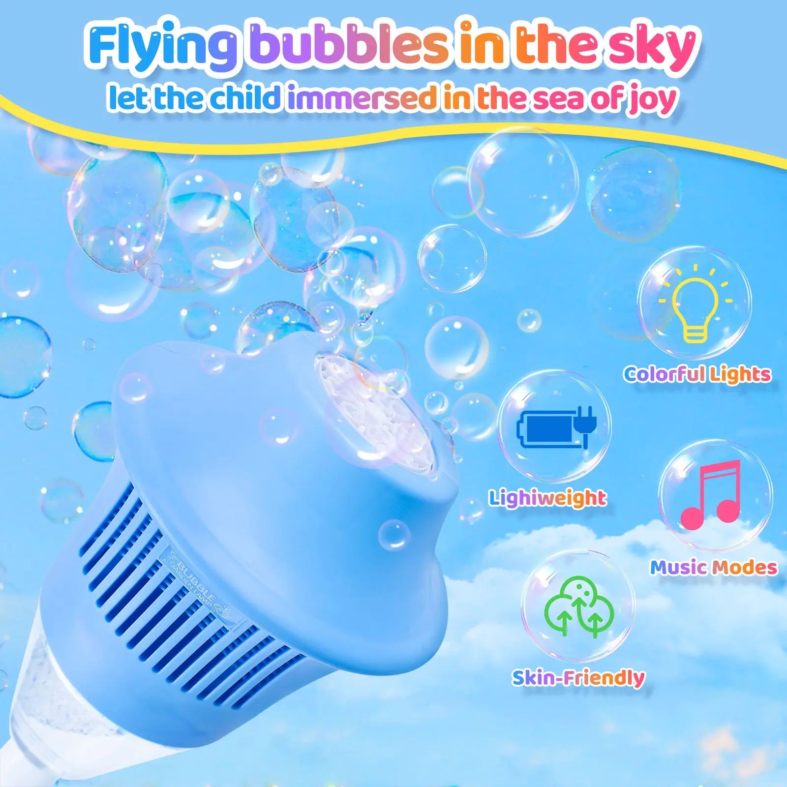 Mroace Portable Automatic Party Wedding Bubble Machine