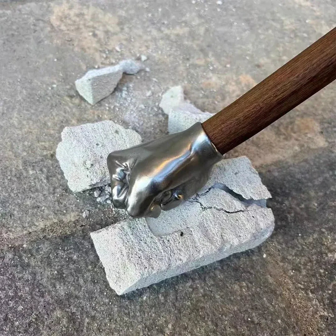 Mroace 2LB Stainless Steel Wooden-Handle Sledge Hammer - MROACE