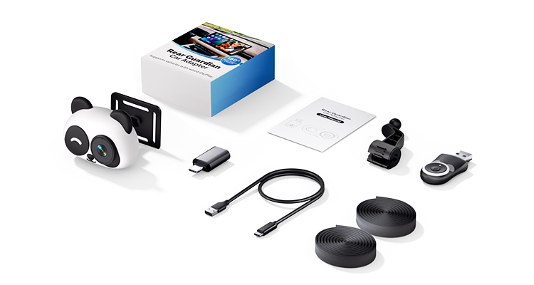 Mroace 1080P HD Baby Car Camera with Wireless CarPlay Adapter