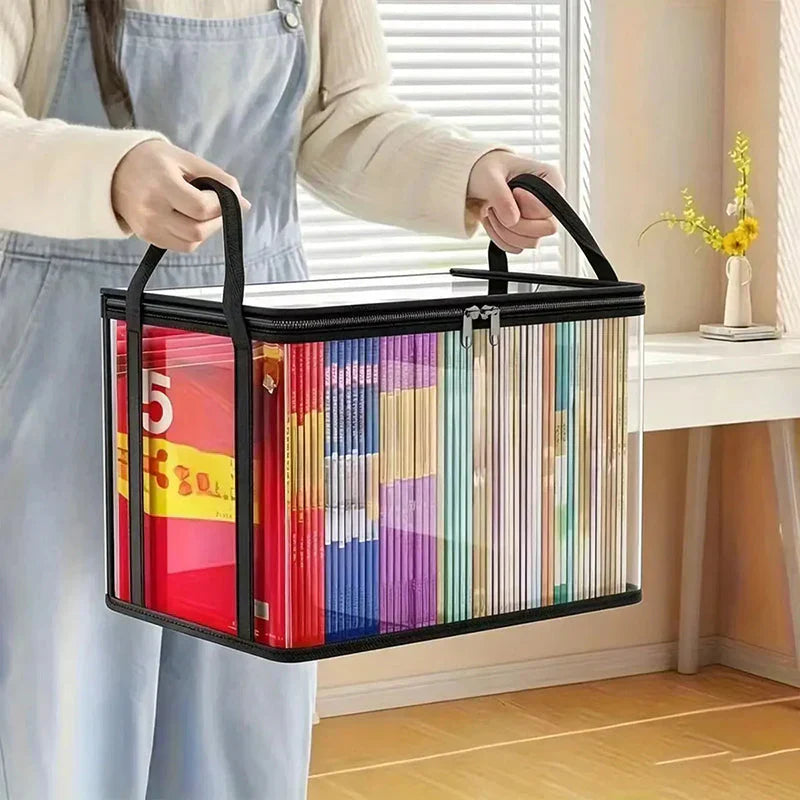 Mroace Portable Large Heavy-Duty Thick Plastic Clear Storage Box