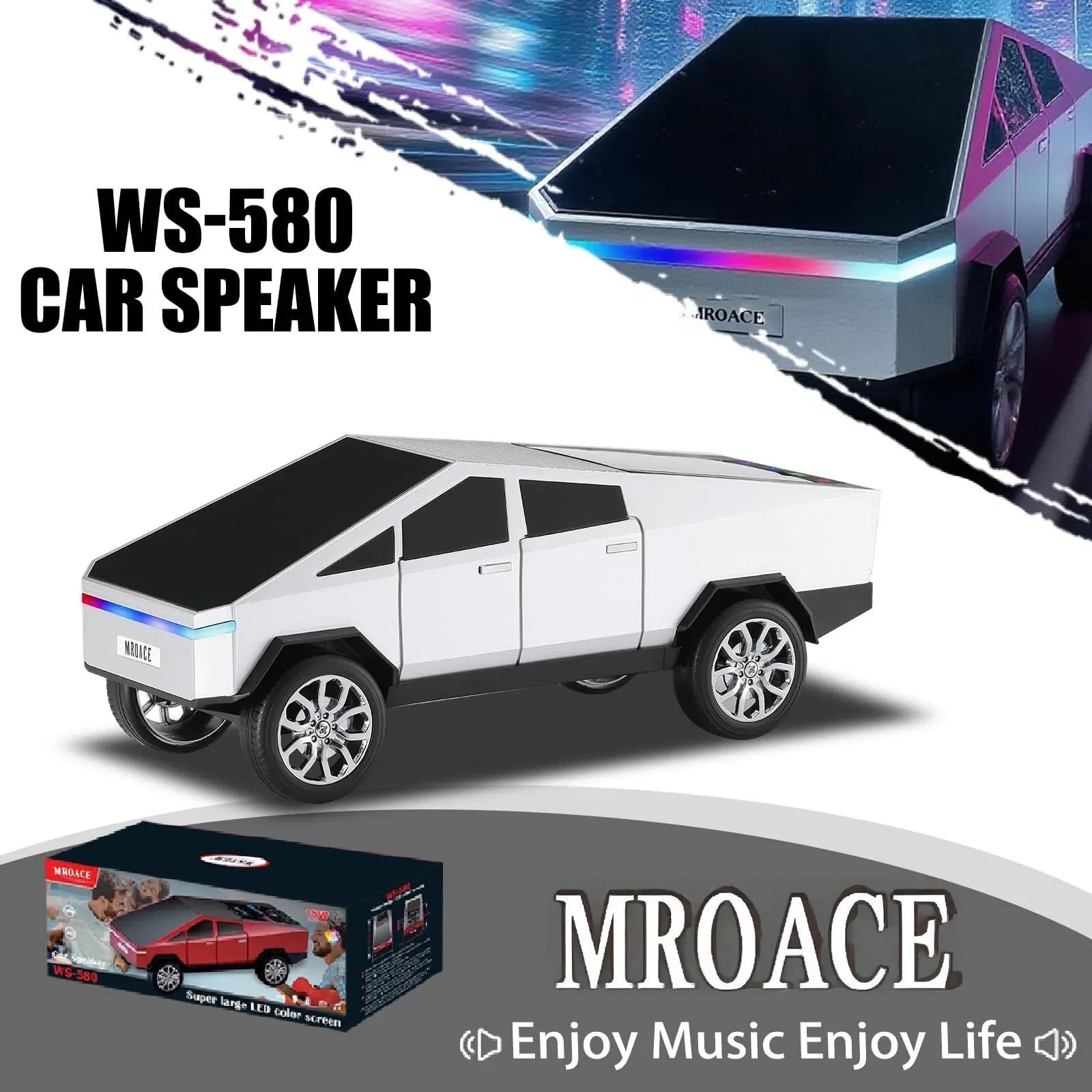 Mroace Bluetooth TWS Truck-Style Portable Speaker - MROACE