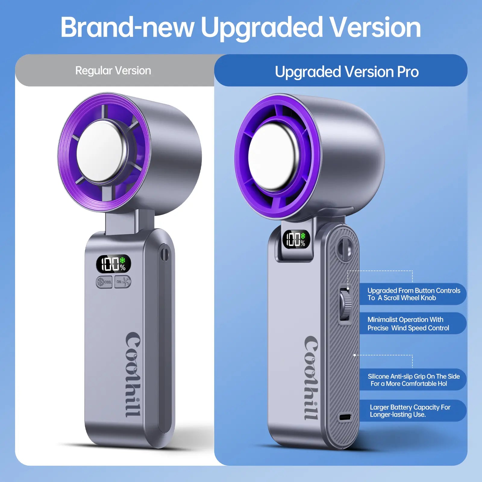 Mroace Portable fan Handheld High Speed Fan