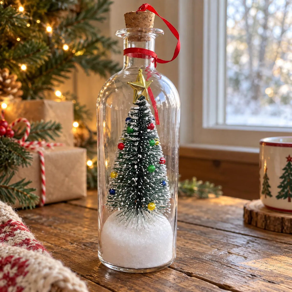 Mroace Recordable Christmas Message Bottle Ornament