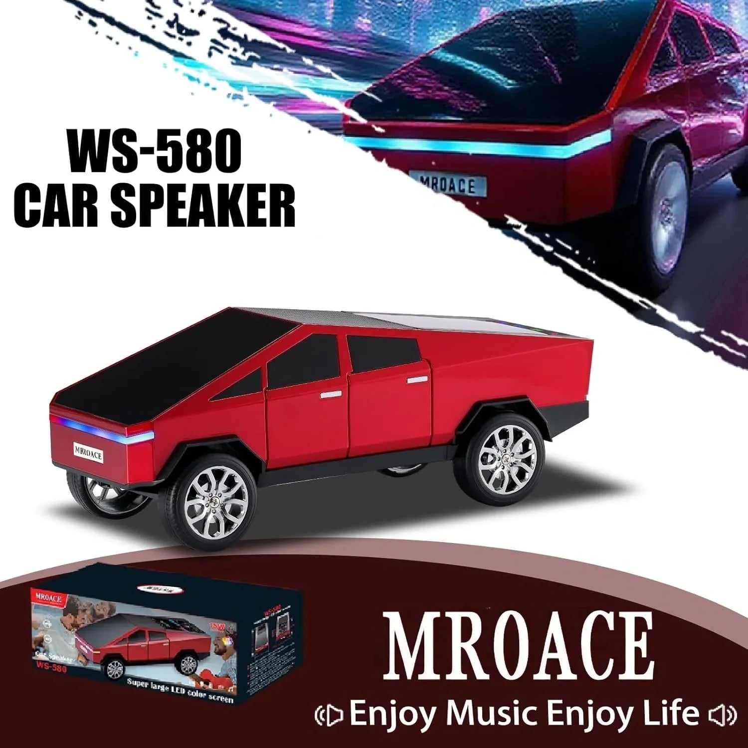 Mroace Bluetooth TWS Truck-Style Portable Speaker - MROACE