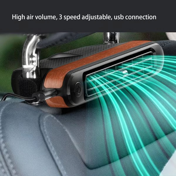 Mroace USB Dual Turbo Car Seat Fan
