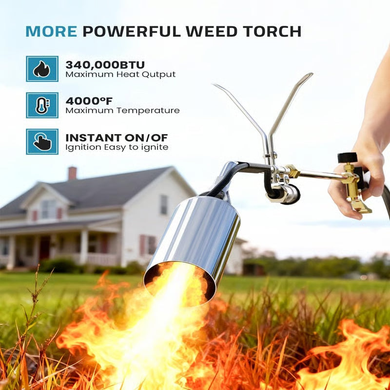 Mroace Heavy Duty MAPP Propane Weed Torch