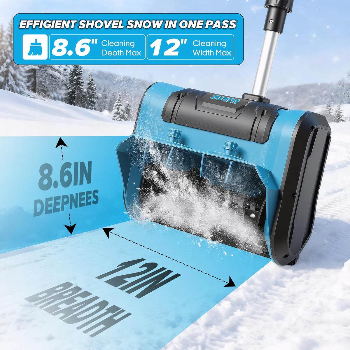 Mroace Cordless Snow Shovel