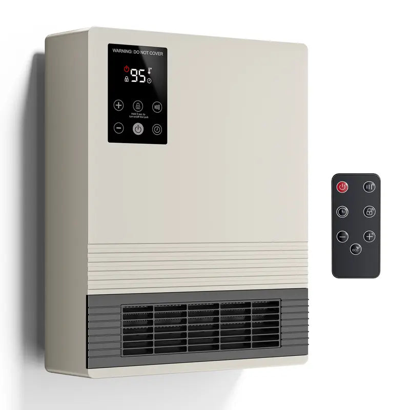 Mroace 1500 Watt Wall Mounted Electric Heater with Remote Control