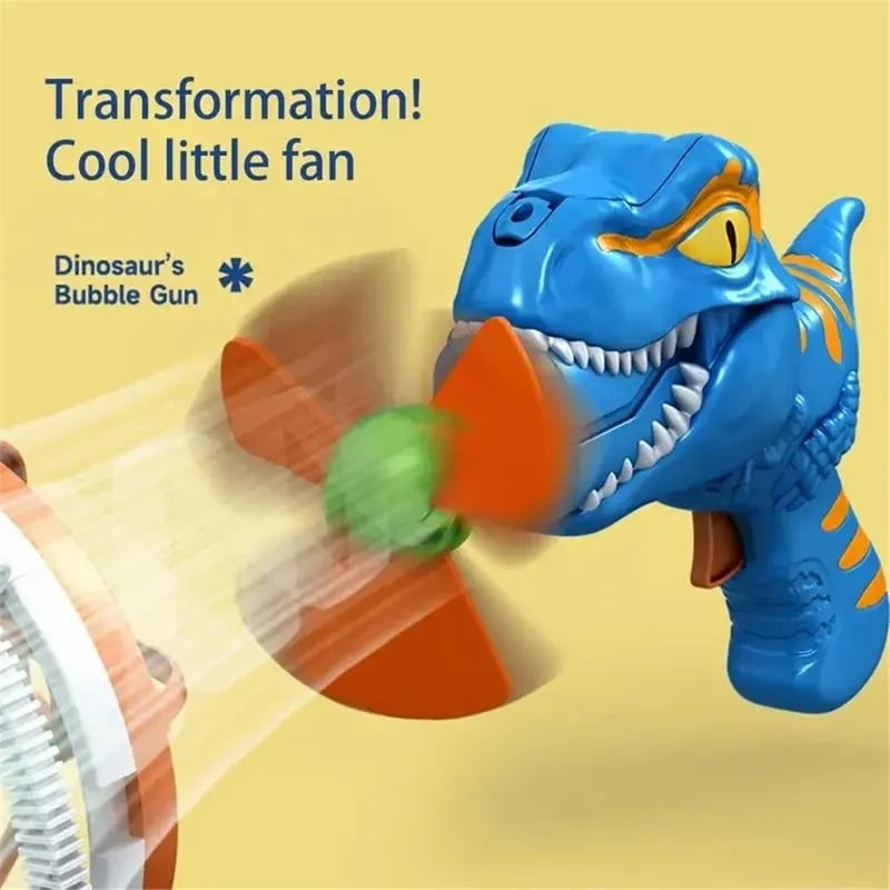 Mroace 2026 New Model Semi-Automatic Dinosaur Fan Bubble Machine