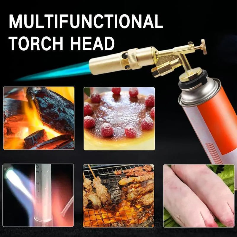 Mroace Adjustable Flame Copper Alloy Butane Torch Head