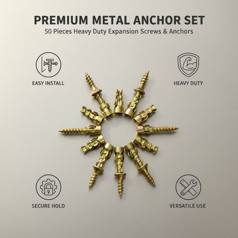 Mroace Heavy Duty Serrated Metal Expansion Anchors