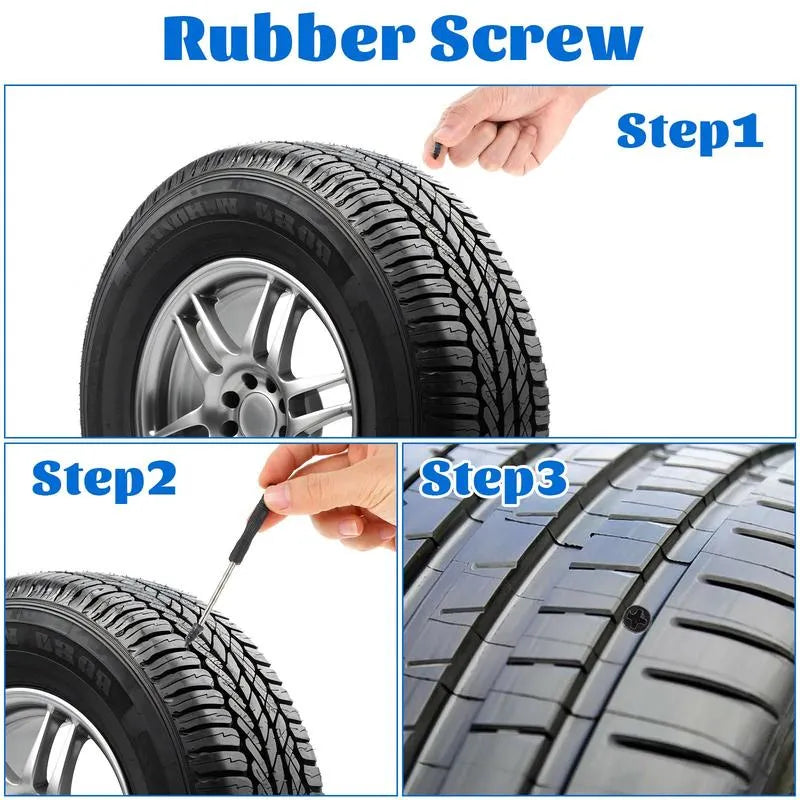Mroace Self Sealing Rubber Tire Repair Nail Kit