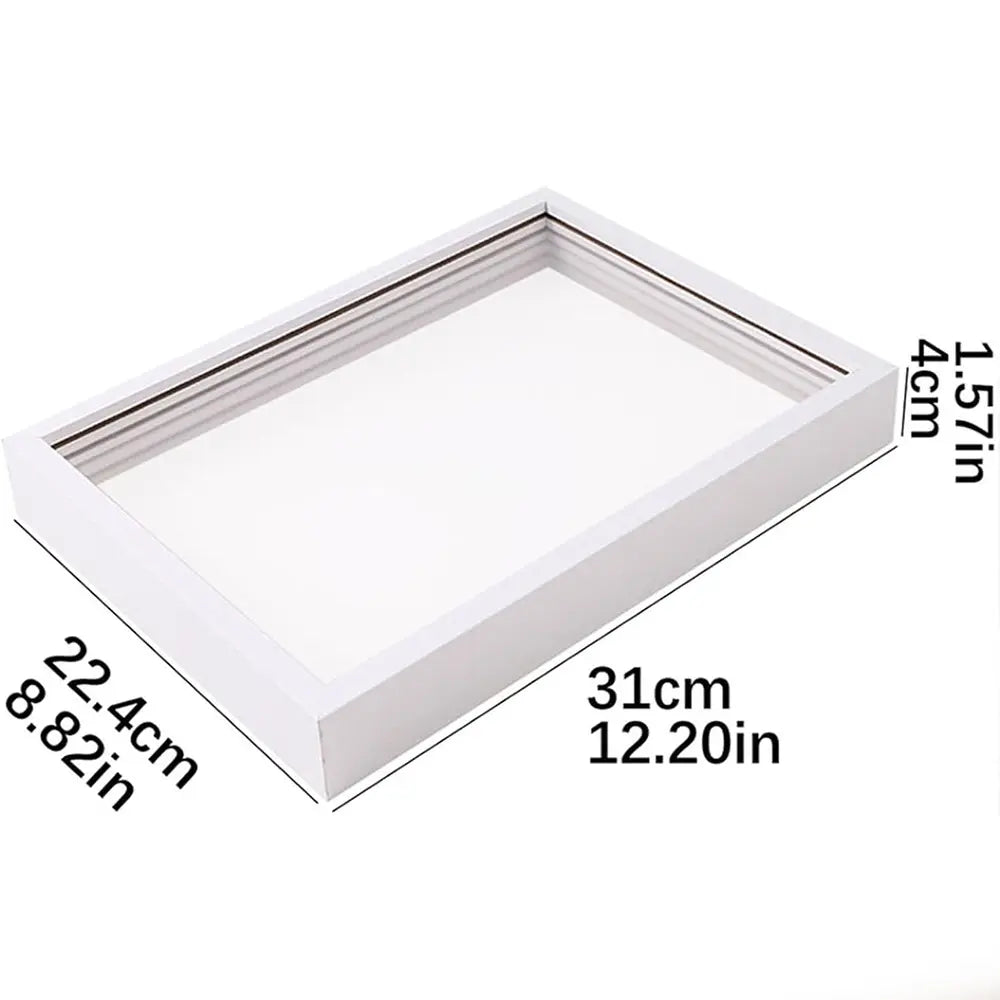 Mroace Wooden Transparent DIY Family Handprint Photo Frame Set