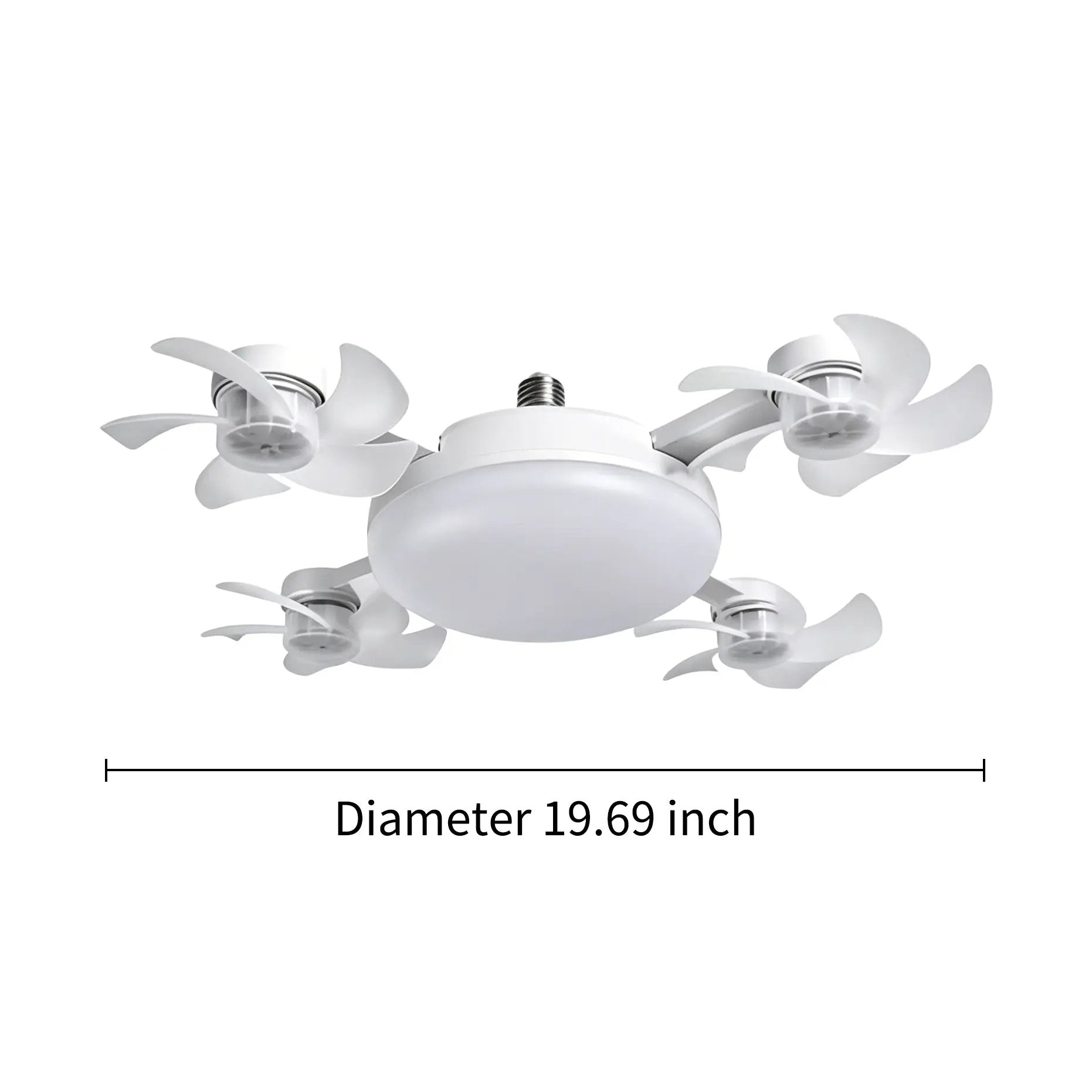 Mroace Light-Silent LED Ceiling Fan with Remote