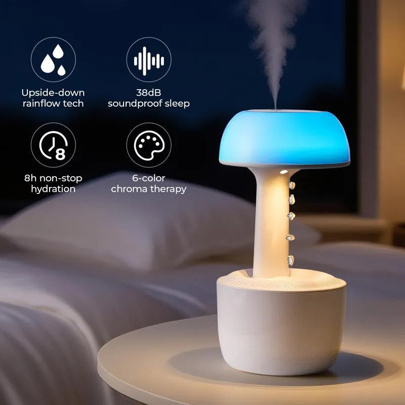Mroace Anti-Gravity Colorful Night Light Air Humidifier