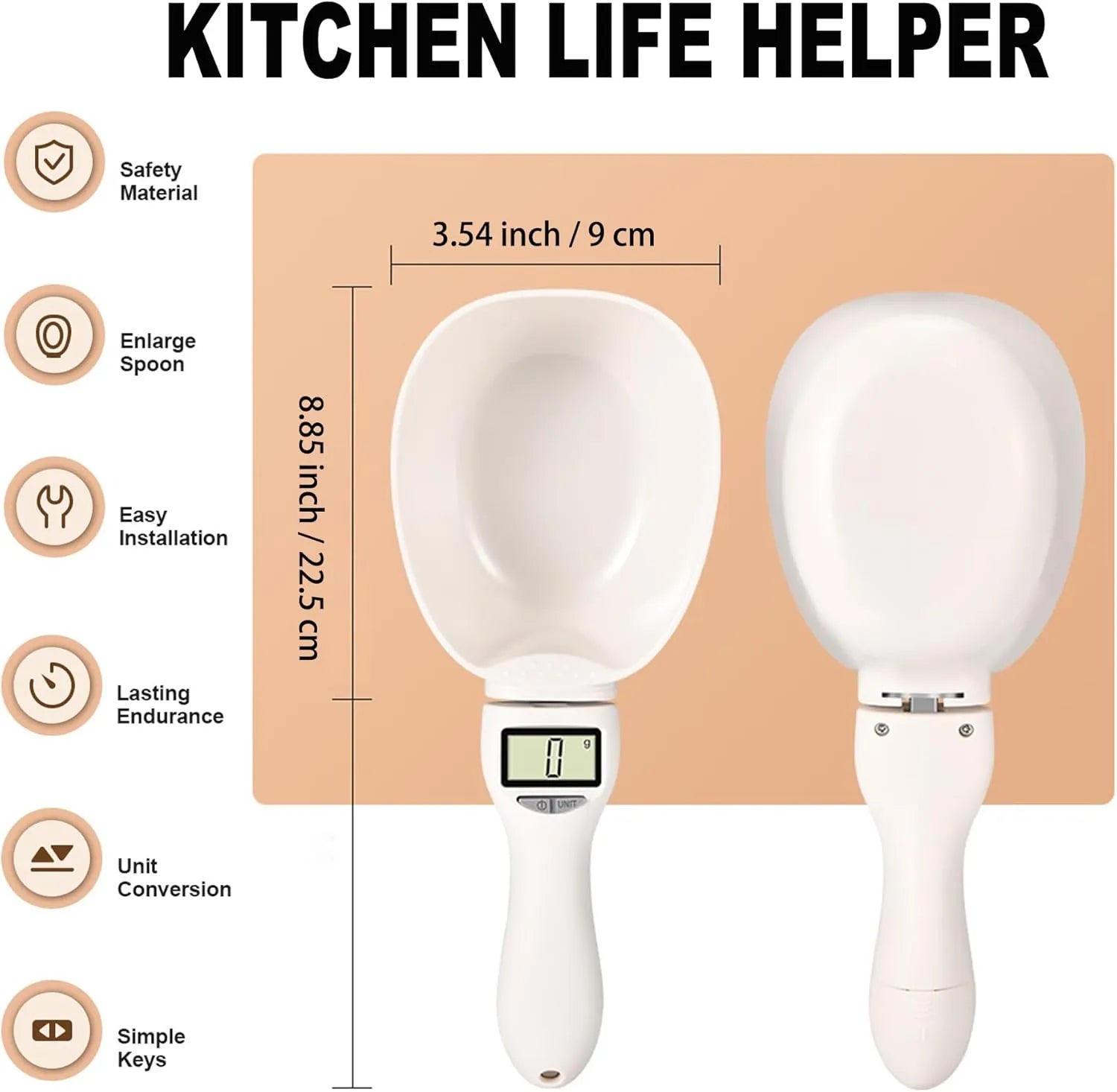 Mroace Digital Smart Adjustable Measuring Spoon
