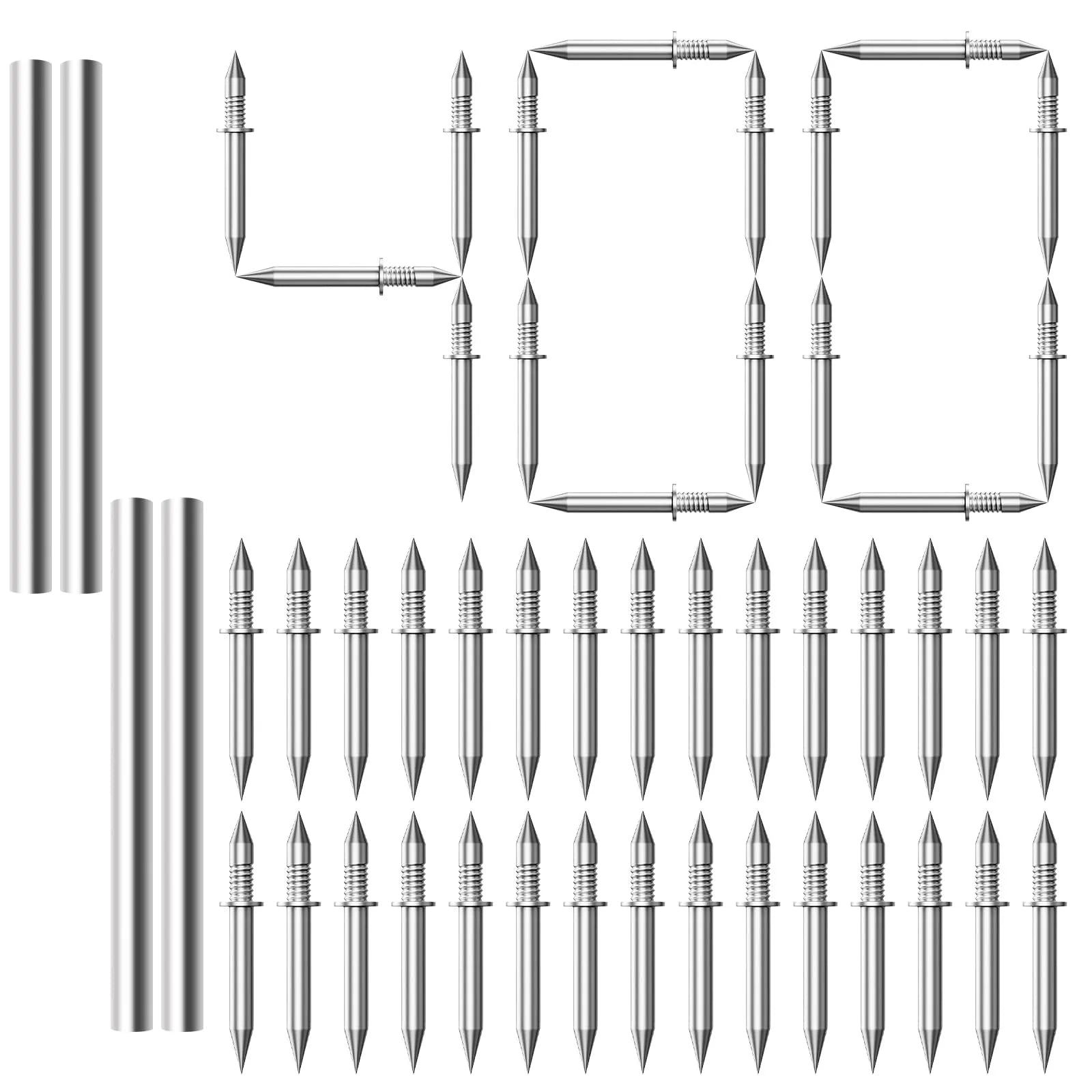 Mroace Invisible Double Headed Skirting Nails