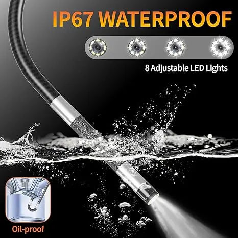 Mroace Two Way Articulating Waterproof Borescope Camera