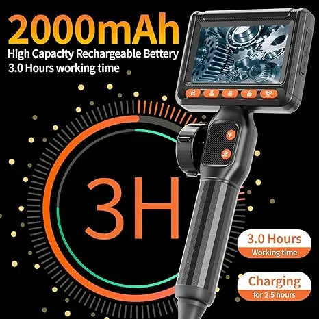 Mroace Two Way Articulating Waterproof Borescope Camera