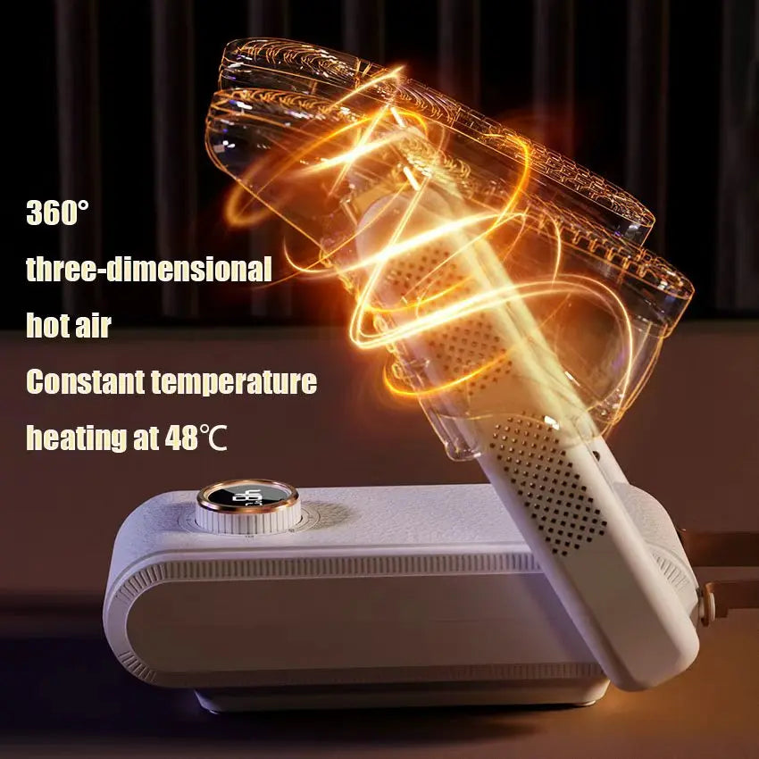 Mroace 360° Digital Hot Air Shoe Dryer with Temperature Display