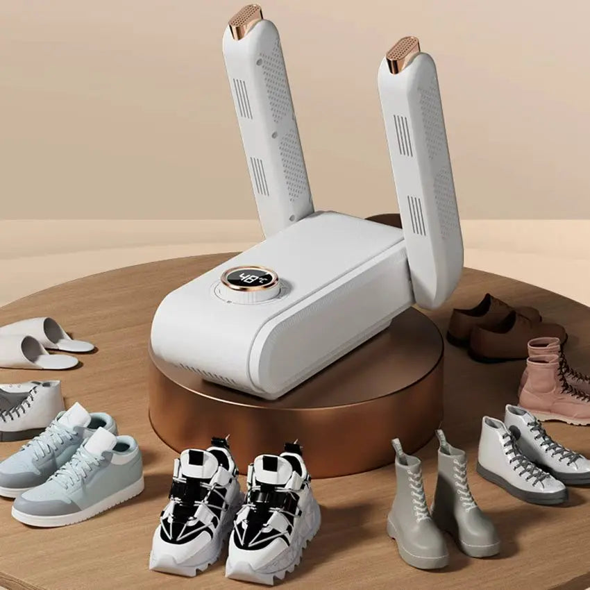Mroace 360° Digital Hot Air Shoe Dryer with Temperature Display