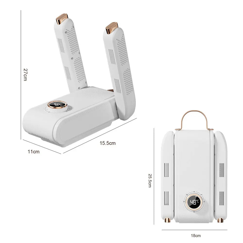Mroace 360° Digital Hot Air Shoe Dryer with Temperature Display