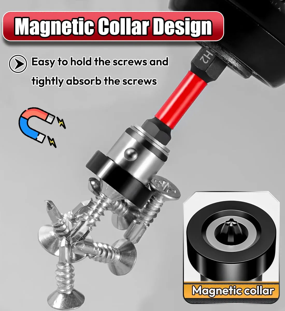 Mroace Magnetic Drywall Screw Setter Bit