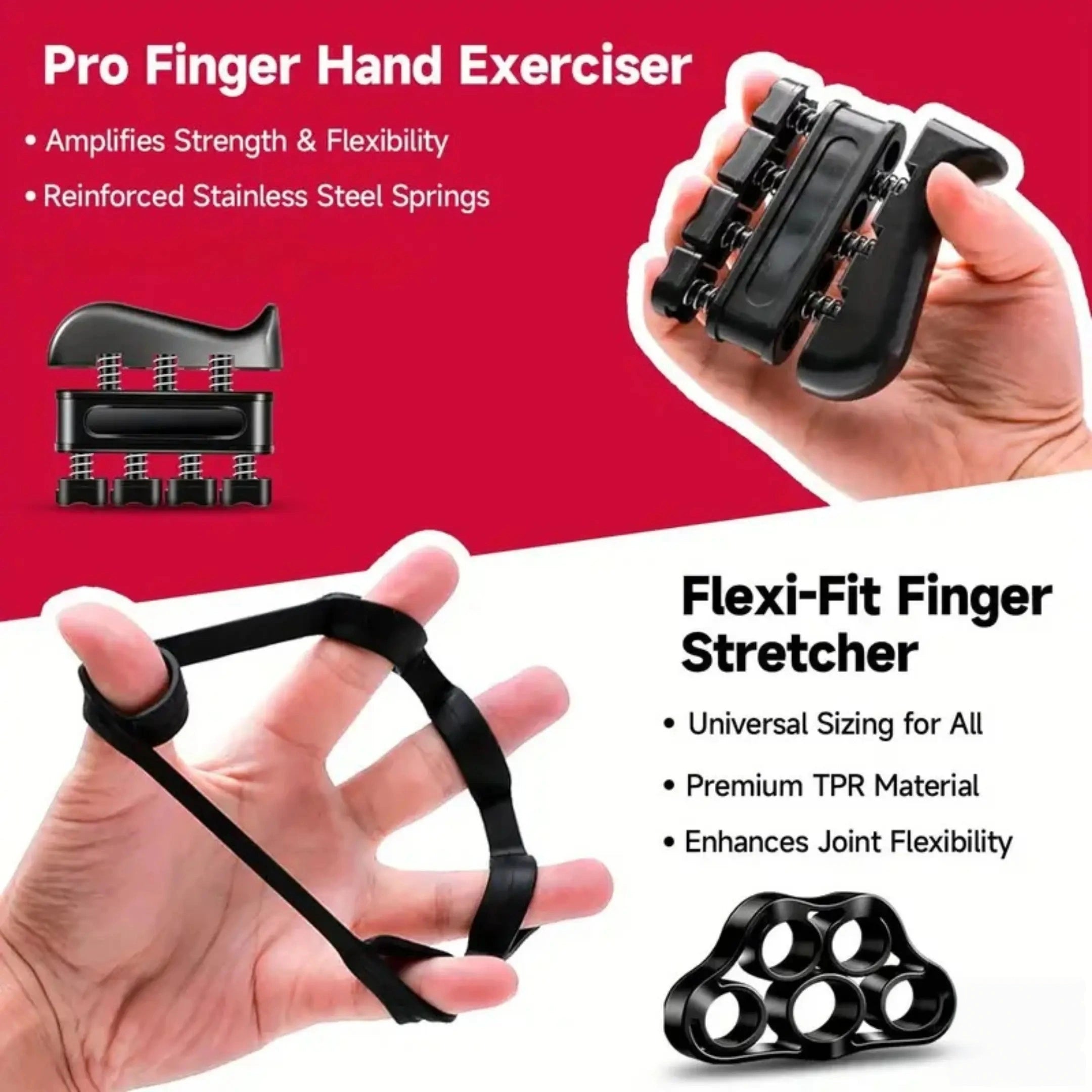 Mroace 5-In-1 Hand Grip Strengthener Kit