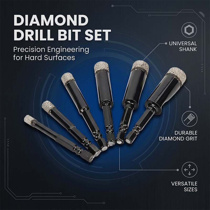 Mroace Brazed Diamond Precision Drill Bit Set