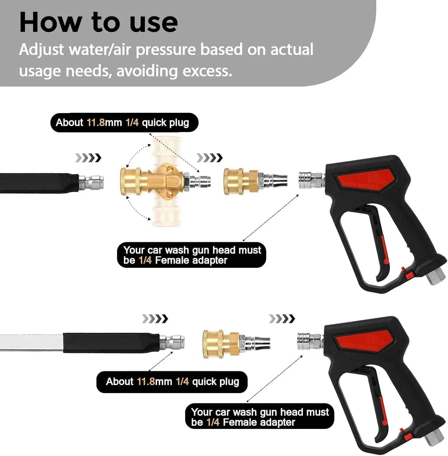 Mroace High Pressure Radiator Cleaning Wand