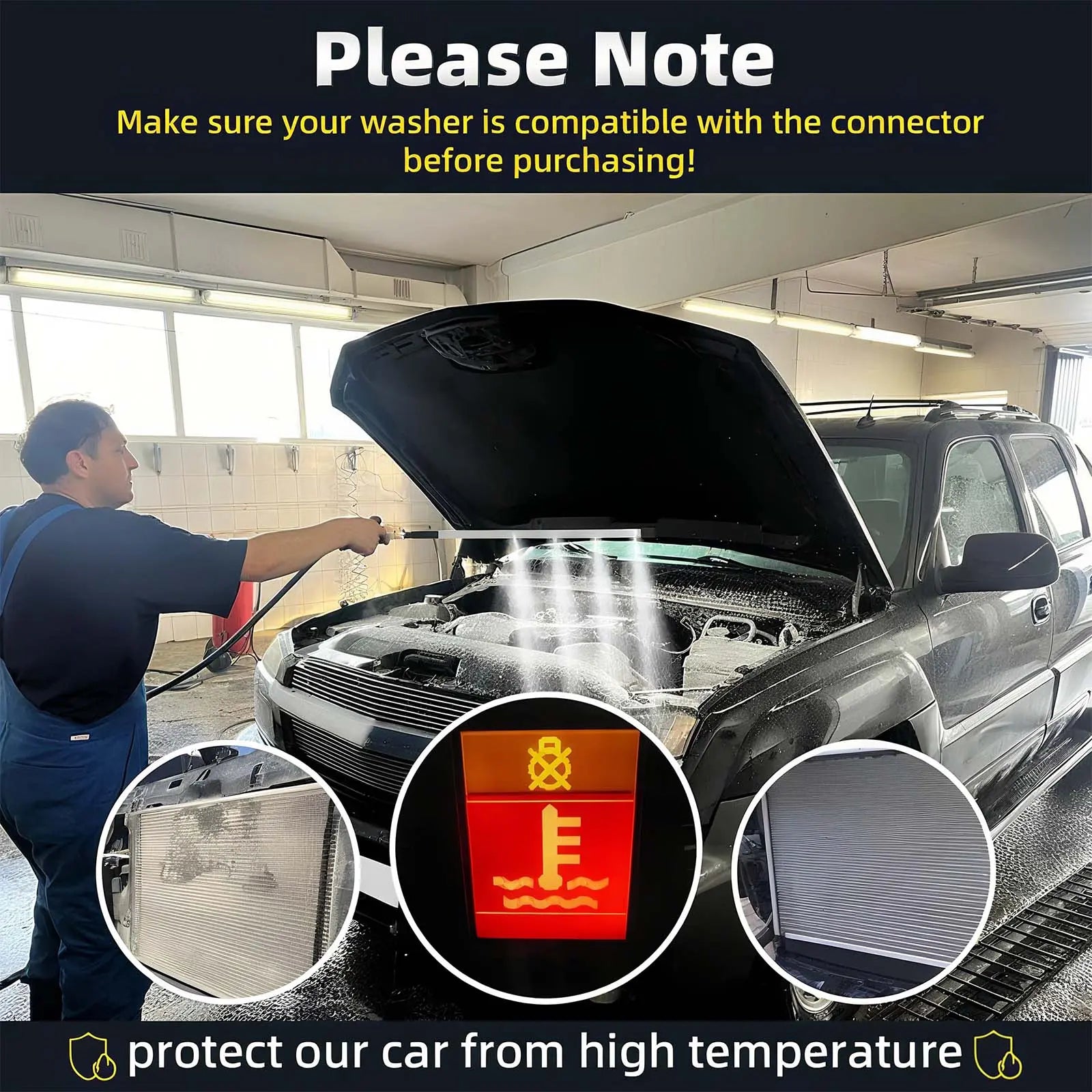 Mroace High Pressure Radiator Cleaning Wand
