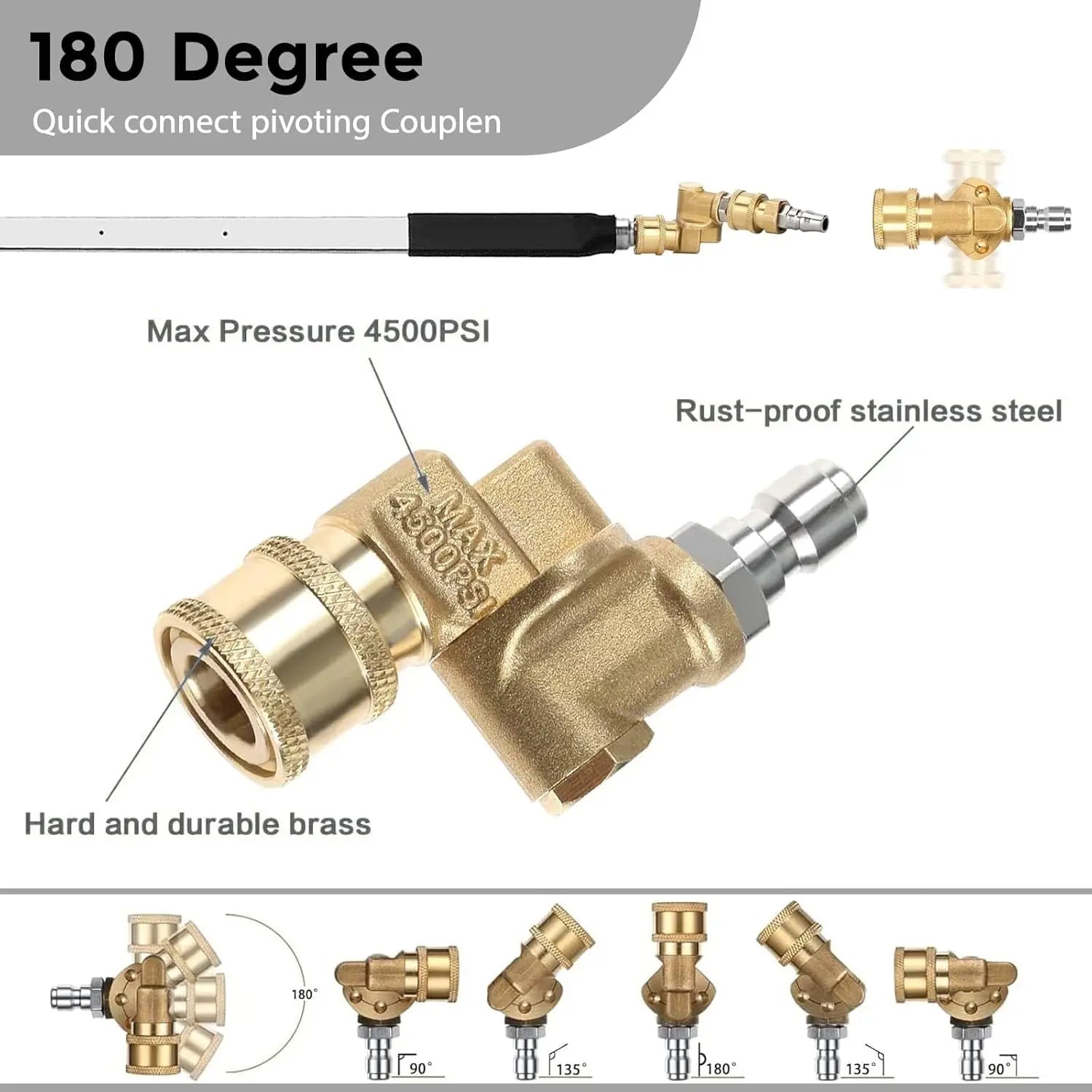Mroace High Pressure Radiator Cleaning Wand