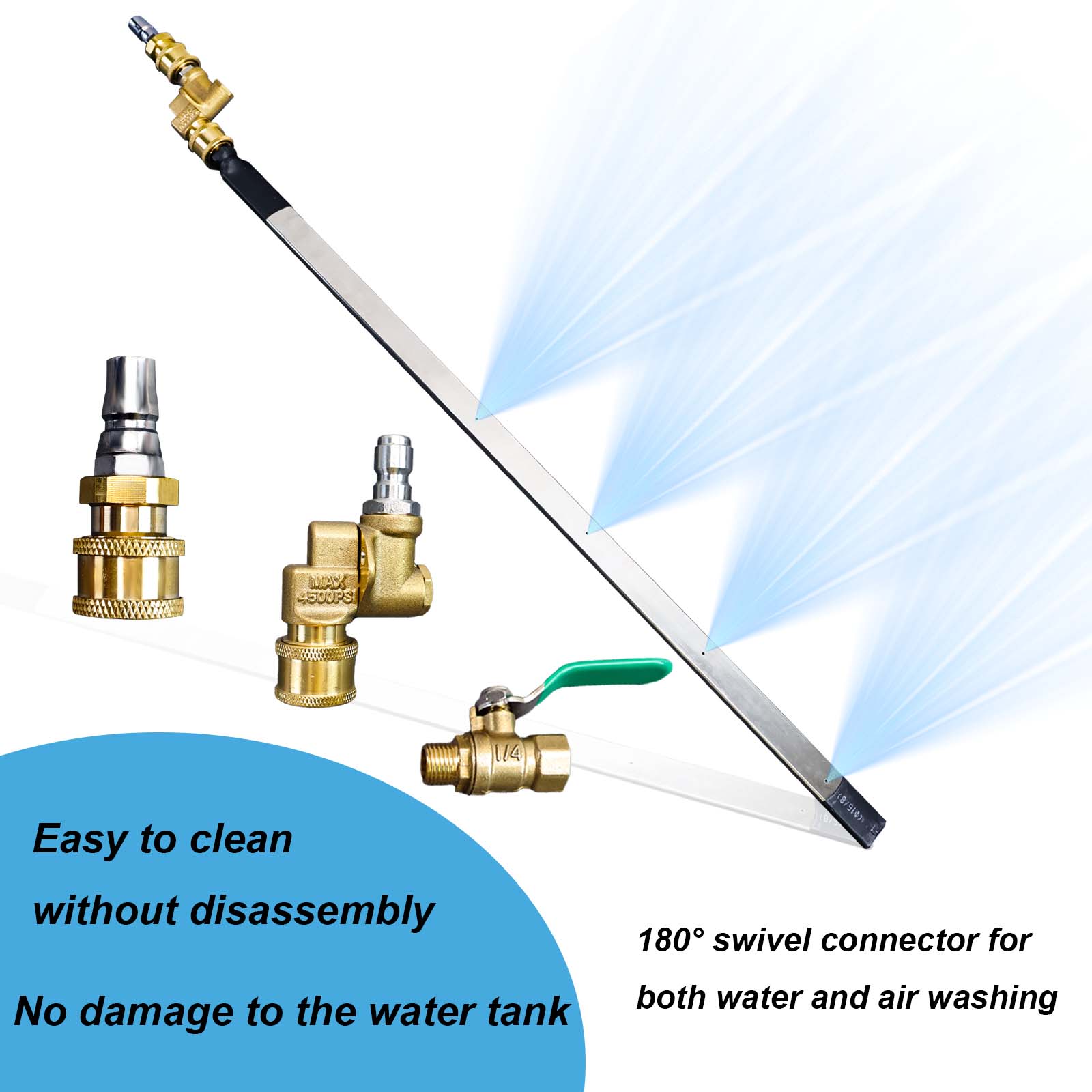 Mroace High Pressure Radiator Cleaning Wand