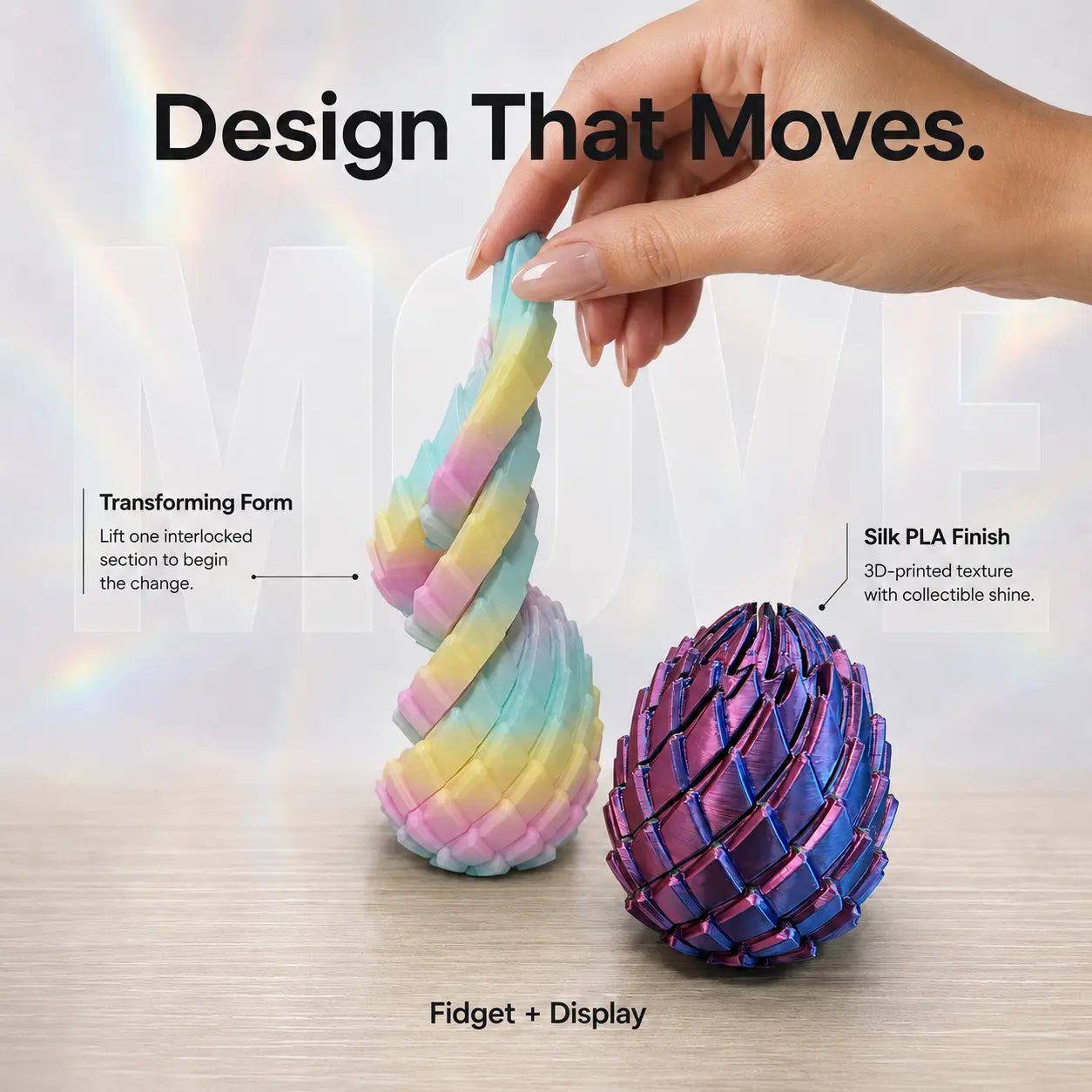 Mroace Twist Apart Dragon Egg Fidget Toy