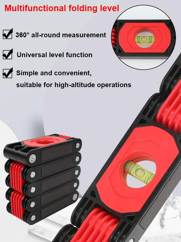 Mroace 28-Inch Multifunctional Folding Angle Measuring Ruler