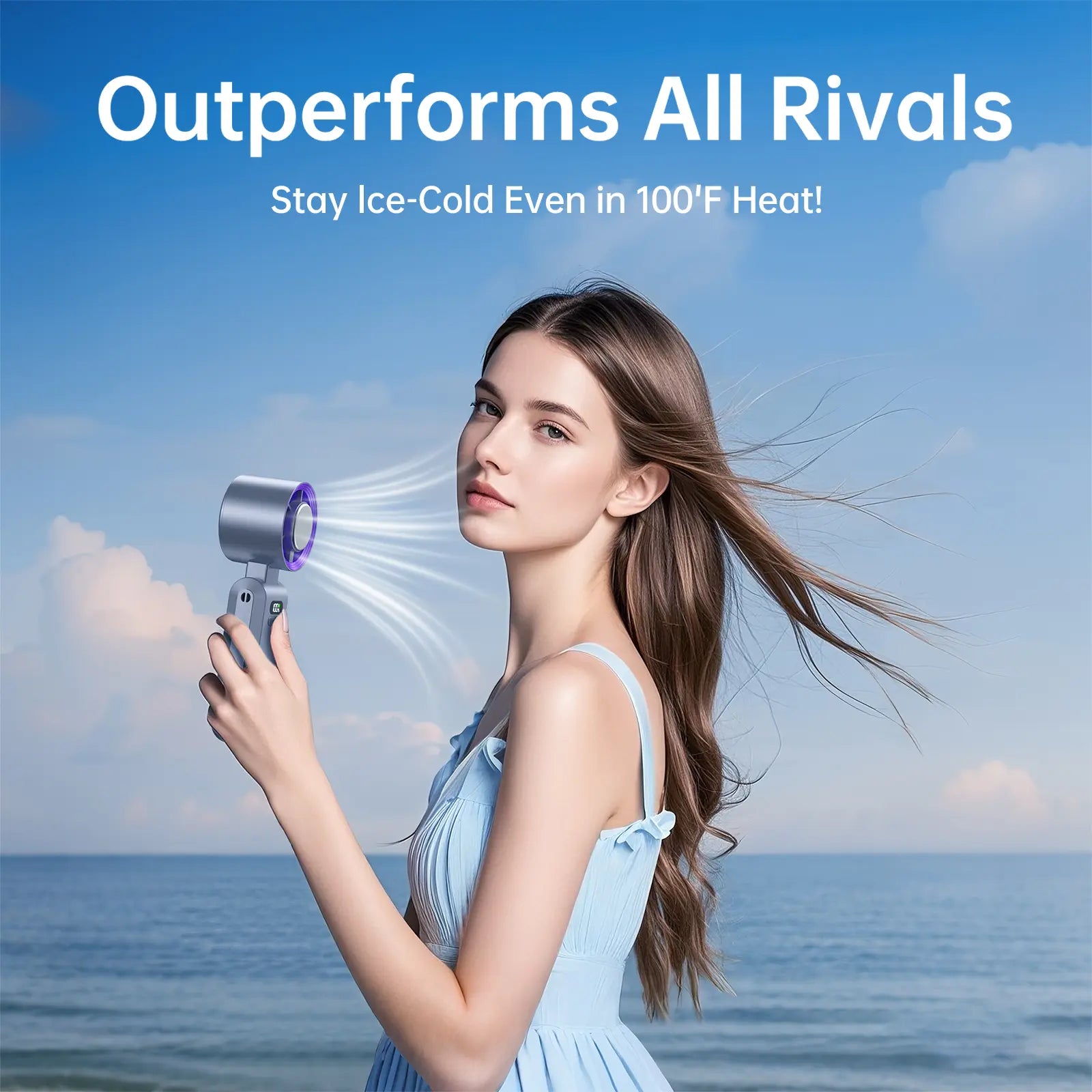 Mroace Portable fan Handheld High Speed Fan