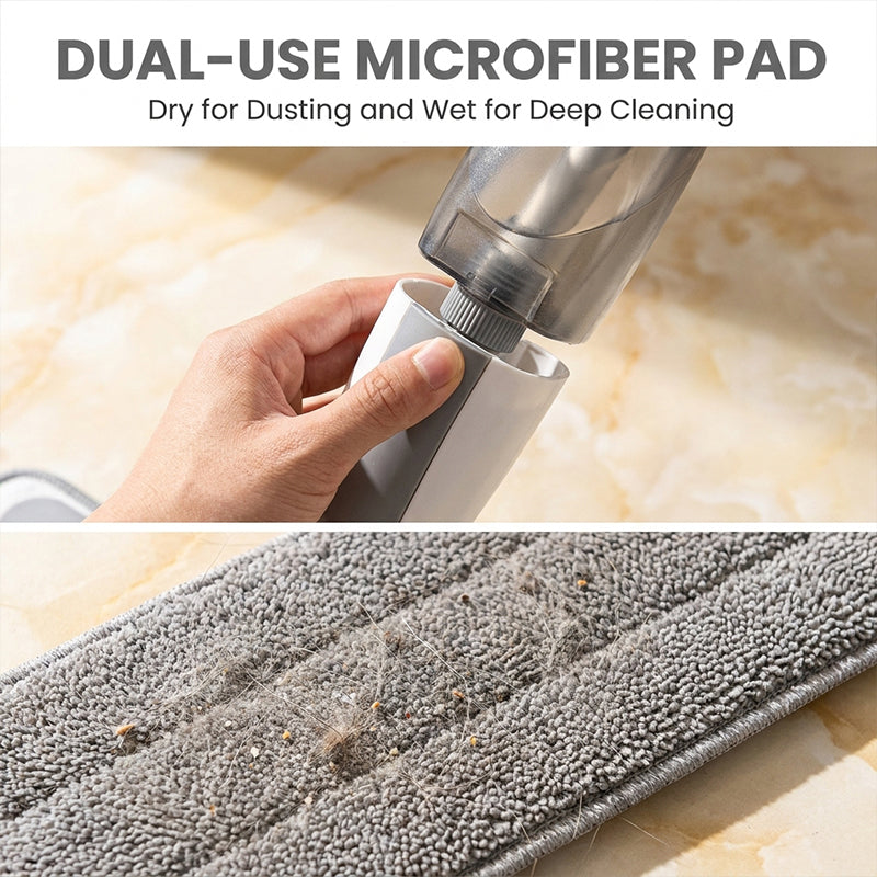 Mroace Microfiber Spray Mop With Washable Pads