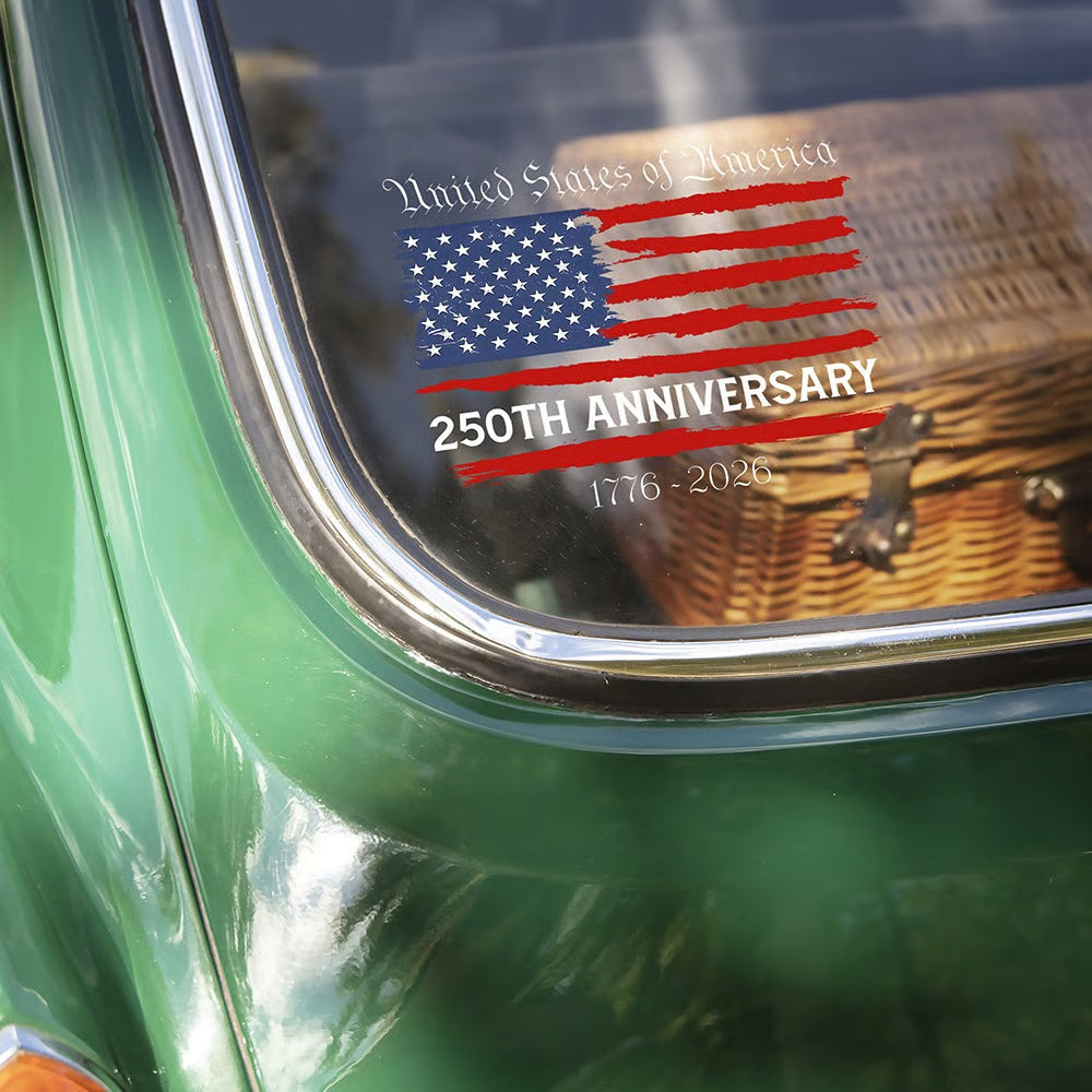 Mroace USA Semiquincentennial Car Window Decal