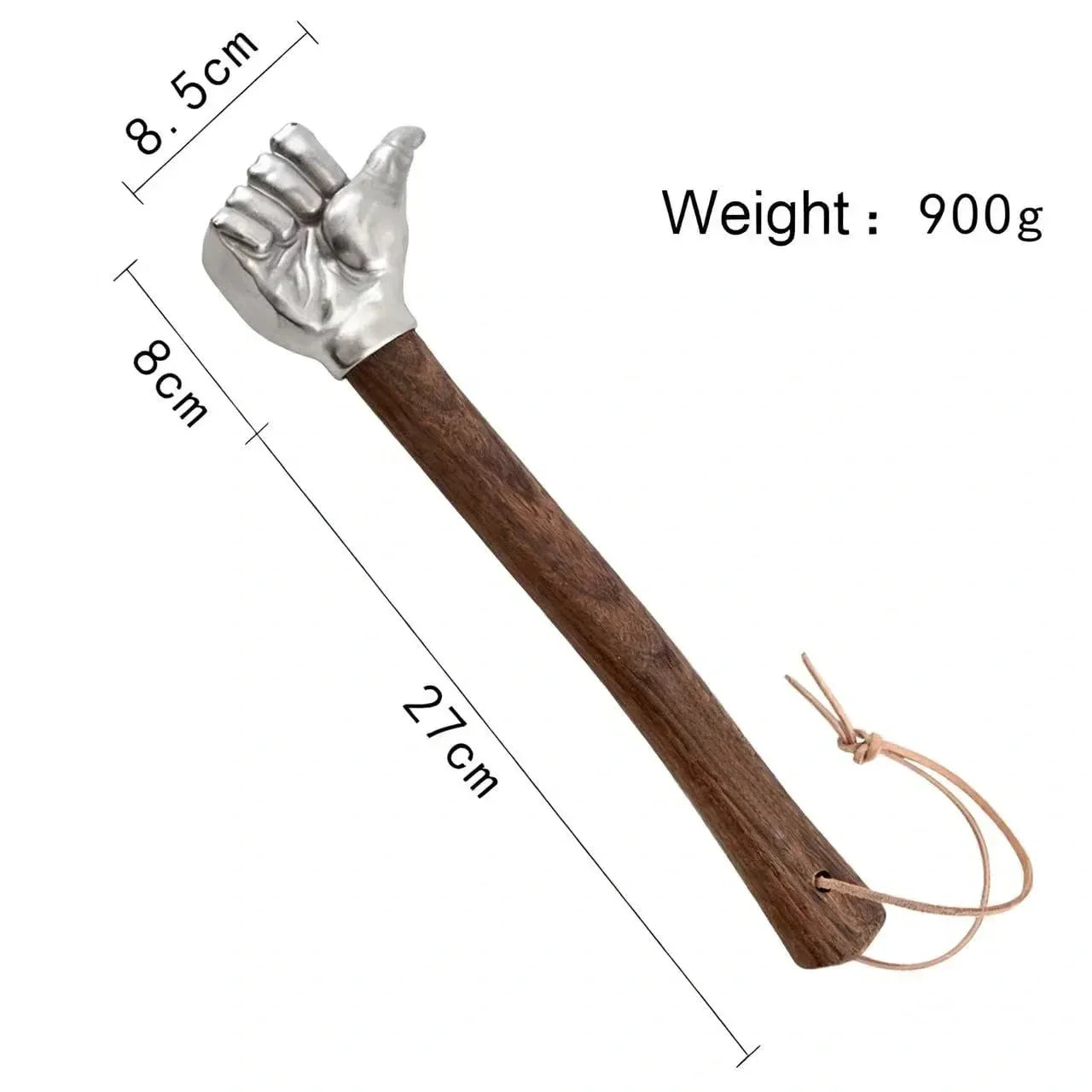 Mroace 2LB Stainless Steel Wooden-Handle Sledge Hammer - MROACE