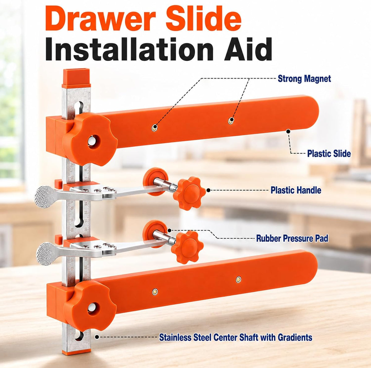 Mroace Magnetic Drawer Slide Installation Bracket