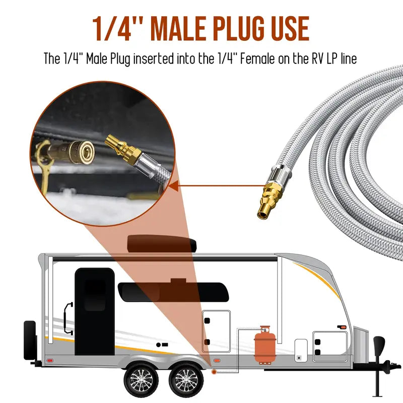 Mroace Low-Pressure Quick-Connect RV Propane Hose