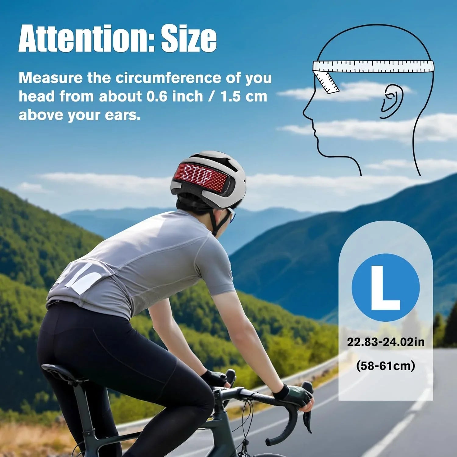 Mroace Smart Bike Helmet with Light - MROACE