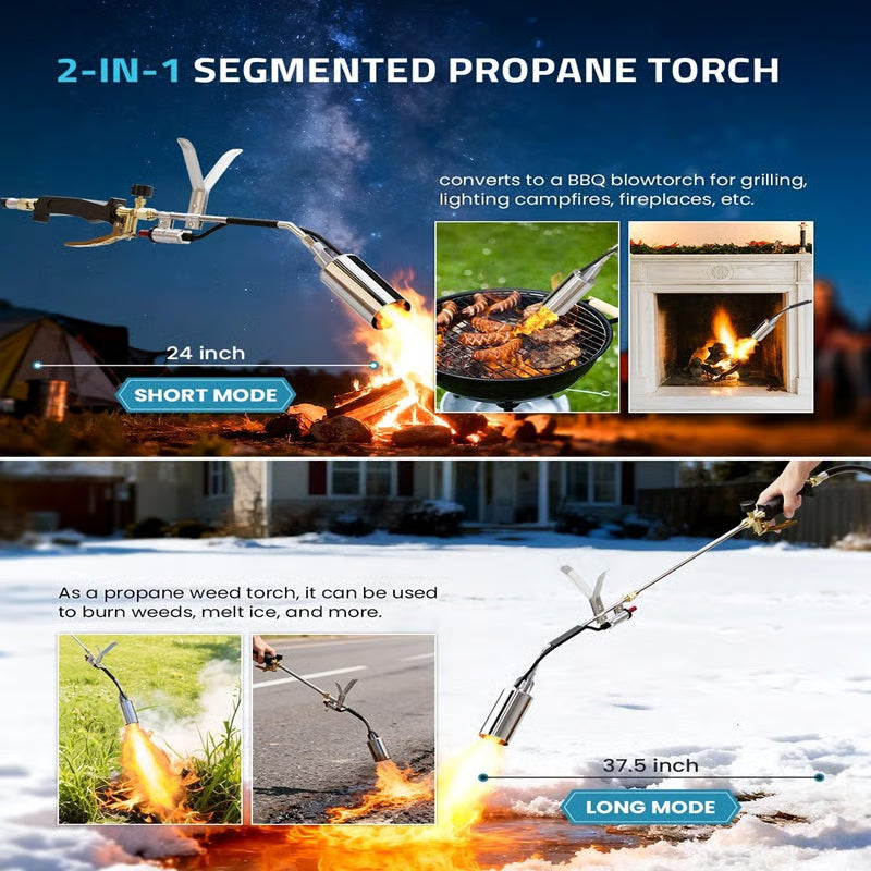 Mroace Heavy Duty MAPP Propane Weed Torch