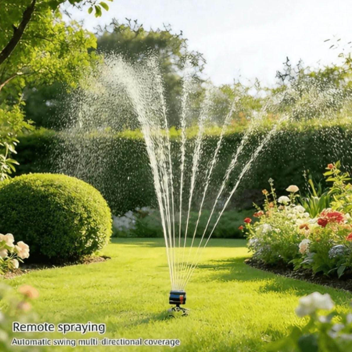 Mroace Wide-Coverage Adjustable Oscillating Lawn Sprinkler