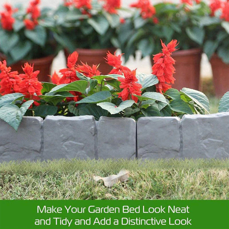 Mroace Realistic Imitation Stone Garden Fence