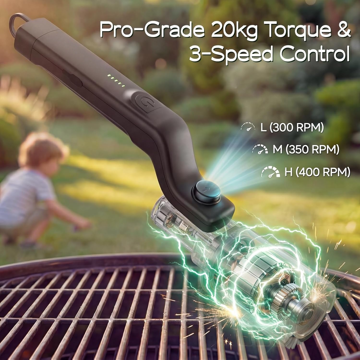 Mroace Electric Rotary Grill Brush